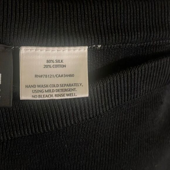 ✨EILEEN FISHER Black Straight Leg Silk Blend Sz XL  Pants✨ - Picture 5 of 5